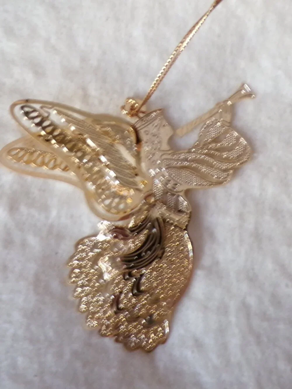 Baldwin Brass Heralding Angel 24KT Gold Finished Brass
